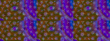 Organik elementler. Raster deseni. Suluboya etkisi. Botanik çizim deseni.