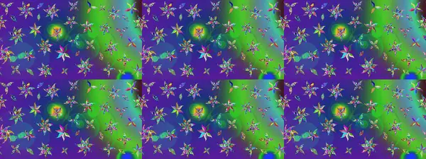 Manzaralı çiçek deseni. Çiçek kompozisyonu, el boyası, hassas şablon. Üst manzara, yumuşak mavi ve yeşil renk tarzı. Sevgililer günü ve tebrik kartı konsepti için şık bir davet.