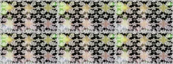 Şirin çiçekli kusursuz desen ve nötr ve siyah renklerde yapraklar, suluboya çiçek deseni, duvar kağıdı, kart ya da kumaş için fayanslı. Raster illüstrasyonu.