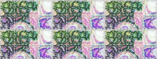 Botanik seamless modeli. Raster desen. Organik öğeleri. Suluboya efekti.