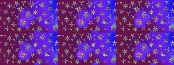 Tekstil için figür. Davetiye ve kartpostal tasarımı için dekoratif çiçek unsurları. Şirin, zarif çiçekler Raster illüstrasyonu. Yapraklı çizim şekli. Poster veya kapak için arkaplan.