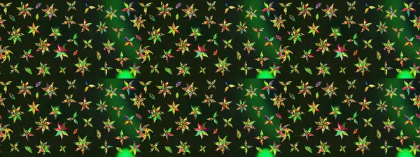 Eskiz klasiği. Raster Şirin kumaş deseni. Renkli Bahar Teması eskiz kalıbı. Düz Çiçek Elementleri Tasarımı.