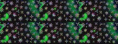 Nazik, narin çiçek arkaplanı. Gri ve yeşil renkli çiçekler. Raster çiçek desenli ve çiçekli..