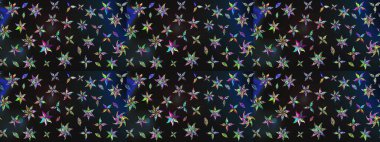 Çiçek buketleriyle klasik bir eskiz şekli. Gri ve mavi renklerde. Raster illüstrasyonu.