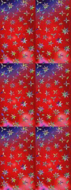 Suluboya, elle çizilmiş. Vadinin çiçekleri kırmızı ve pembe renklerde. Eskiz arkaplan modeli. Raster - stok.