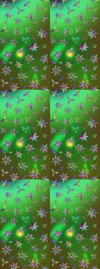 Renkli Bahar Teması eskiz kalıbı. Çiçek desenli eskiz, yaz çiçekleri. Düz Çiçek Elementleri Tasarımı. Renkli çiçekler.