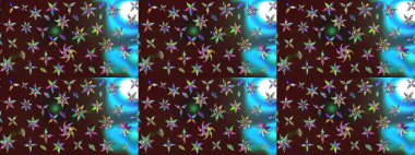 Küçük çiçekteki sevimli çiçek deseni. Kahverengi ve mavi renkte çiçekler.