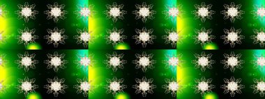 Raster resim. Renk arka plan üzerinde izole soyut kar taneleri ile düz tasarım. Raster kar taneleri arka plan. Snowflakes desen. Kar tanesi renkli desen.