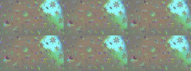 Sevgililer günü ve tebrik kartı konsepti için şık bir davetiye. Çiçek kompozisyonu, el boyası, hassas şablon. Üst manzara, yumuşak gri ve bej rengi. Manzaralı çiçek deseni.