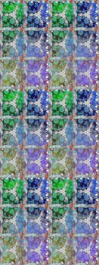 Süslü kumaş deseni. Düz Çiçek Elementleri Tasarımı. Renkli Bahar Temalı Kusursuz Arkaplan. Raster illüstrasyonunda kusursuz çiçek deseni.