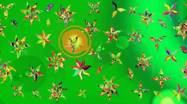 Doğum günü kartı ya da düğün davetiyesi. Çiçek arkaplan. Yeşil ve sarı renklerde. Çiçekli tebrik kartı. Suluboya çiçek buketi. Raster illüstrasyonu.