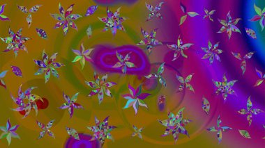 Simple cute pattern in small-scale flowers. Raster illustration. Floral sketch background for textile or book covers, manufacturing, wallpapers, print, gift wrap and scrapbooking.