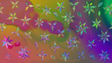 Parlak arkaplanda çiçek kompozisyonu olan suluboya desenleri çiz, ambalajlar, duvar kağıtları, kartpostallar, tebrik kartları, düğün davetiyeleri, romantik etkinlikler vs..