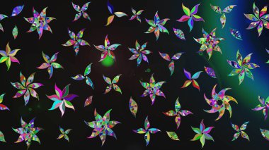 Raster illüstrasyonu. Bahar çiçekleriyle güzel bir çiçek deseni çizmişsin. Güzel kumaş deseni.