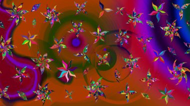 Raster Güzel kumaş deseni. Çiçek arkaplan ile soyut zarafet çizim deseni.