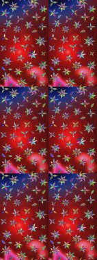 Raster. Güzel suluboya çiçekler, parlak resimler ilham verici ve kahverengi çiçek desenli eskiz arka planı.