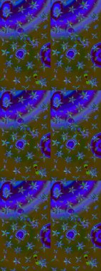 Küçük bir çiçekte eskiz deseni. Hoş bir çiçek geçmişi var. Güzel kumaş deseni. Raster illüstrasyonu.