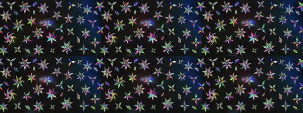 Çiçek deseni. Renkli Bahar Teması eskiz kalıbı. Raster güzel kumaş deseni çiziyor. Düz Çiçek Elementleri Tasarımı.