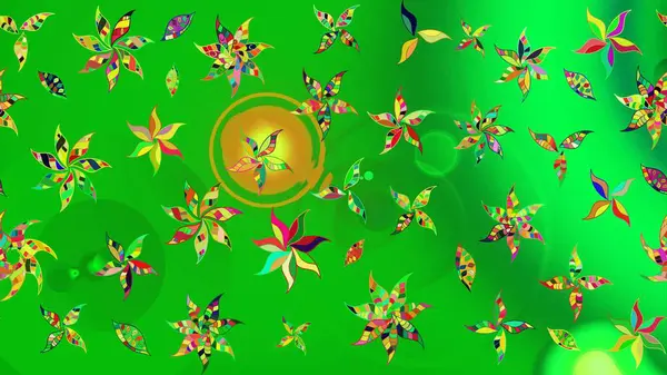 Doğum günü kartı ya da düğün davetiyesi. Çiçek arkaplan. Yeşil ve sarı renklerde. Çiçekli tebrik kartı. Suluboya çiçek buketi. Raster illüstrasyonu.