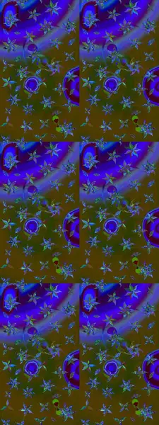 Küçük bir çiçekte eskiz deseni. Hoş bir çiçek geçmişi var. Güzel kumaş deseni. Raster illüstrasyonu.