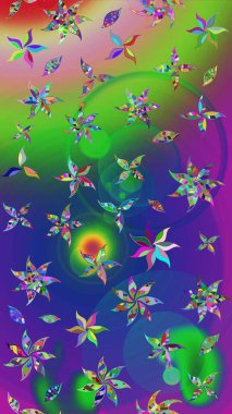 Kumaş, tekstil, duvar kağıdı baskısı için. Eskiz geçmişi. Raster. Tomurcukları çiçek olan sevimli bir çiçek deseni. Raster illüstrasyonu. Antika retro tarzı.