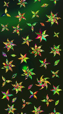 Bahar çiçekleriyle güzel bir çiçek deseni çizmişsin. Raster illüstrasyonu. Güzel kumaş deseni.