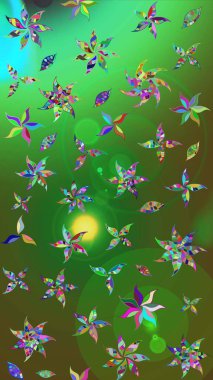 Raster illüstrasyonu. Renklerle. Anti-stres için Raster soyut şablon sayfası.