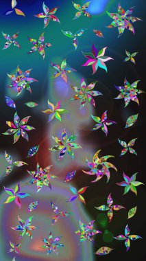 Raster deseni. Çiçekli çiçek deseni, suluboya. Küçük çiçekte güzel bir çiçek deseni..