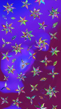 Küçük menekşe ve mor çiçeklerle oldukça eski bir besin torbası deseni. Tekstil, kumaş, kapaklar, duvar kağıtları, baskı, paket, koleksiyon defteri, örgü, dekupaj için çiçek arkaplanı..