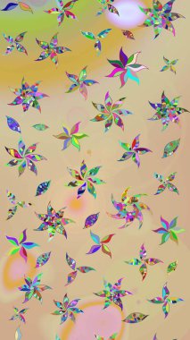 Bej ve nötr renklerde zarif çiçek buketi suluboya. Raster illüstrasyonu. Düz Çiçek Elementleri Tasarımı. Renkli Bahar Teması çizim şablonu.