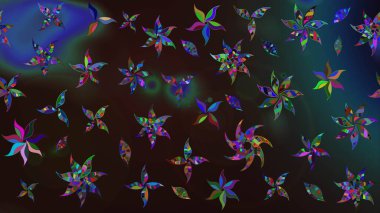 Çiçek. Gri ve kahverengi renklerde. Taslak dekoratif arka plan, çiçek mandala. Raster illüstrasyonu.