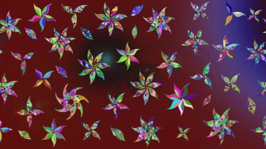 Güzel suluboya yaz çiçekleri deseni..