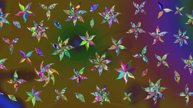 Renklerle. Anti-stres için soyut örnek sayfası. Raster illüstrasyonu.