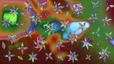 Raster çiçek izi. Çiçek eskiz deseni. Klasik taslak çizimi.