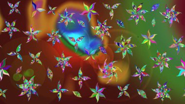 Raster Güzel kumaş deseni. Çiçek arkaplan ile soyut zarafet çizim deseni.