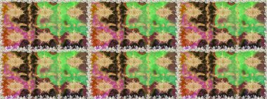 Şık bir grafik desen. Çiçek deseni. Kusursuz raster arka plan. Kahverengi ve bej renklerde altın elementler. Duvar kâğıdı barok, İspanyol kumaşı.