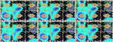 Çiçek deseni. Kahverengi ve bej renklerde altın elementler. Şık bir grafik desen. Duvar kâğıdı barok, İspanyol kumaşı. Kusursuz raster arkaplanı.