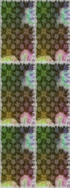 Kusursuz bir geçmişi var. Raster illüstrasyonu. Kumaş, tekstil, duvar kağıdı baskısı için. Eski usul. Tomurcukları papatya çiçekleri olan sevimli bir çiçek deseni. Miles Fleur, dandik süs.