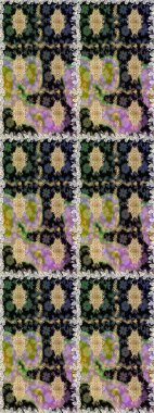 Şık bir grafik desen. Kusursuz raster arka plan. Kahverengi ve bej renklerde altın elementler. Çiçek deseni. Duvar kâğıdı barok, İspanyol kumaşı.