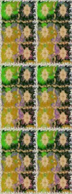 Kusursuz raster arka plan. Duvar kâğıdı barok, İspanyol kumaşı. Çiçek deseni. Kahverengi ve bej renklerde altın elementler. Şekil grafik deseni.