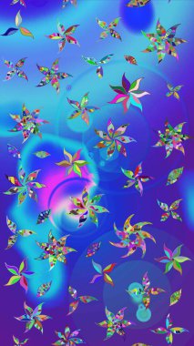 Raster Güzel kumaş deseni. Çiçek arkaplan ile soyut zarafet çizim deseni.