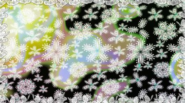 Tarafsız ve siyah renklerde. Raster illüstrasyonu. Çiçekli güzel suluboya desen.