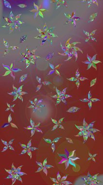 Sevgililer günü ve tebrik kartı konsepti için şık bir davetiye. Üst manzara, yumuşak stil. Kahverengi ve gri renkte manzaralı çiçek deseni. Çiçek kompozisyonu, el boyası, hassas şablon..