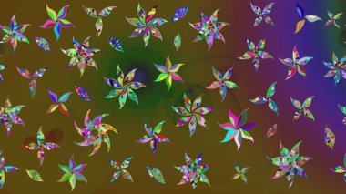 Raster illüstrasyonu. Flower eskiz arka planı. Şatafatlı bahar bahçesi dokusu. Çiçek deseni.