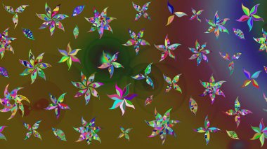 Ultraviyole kumaş deseni. Organik motif arka planı. Çizim kalıbı. Raster illüstrasyonu.