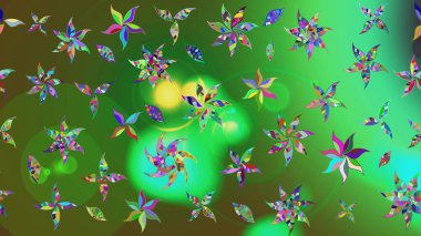 Raster. Renklerde güzel çiçekler olan eskiz deseni, suluboya çiçek deseni, duvar kağıdı, kart veya kumaş için fayanslı..