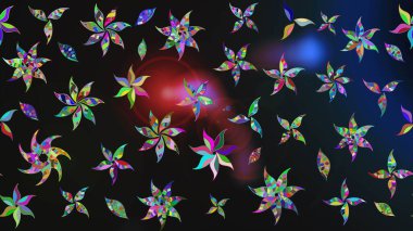 Raster Güzel kumaş deseni. Raster suluboya deseni, narin çiçekler, çiçekler, tebrik kartı şablonu..