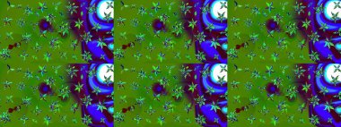 Çiçek arkaplan. Yeşil ve mavi renklerde. Doğum günü kartı ya da düğün davetiyesi. Raster illüstrasyonu. Suluboya çiçek buketi. Çiçekli tebrik kartı.