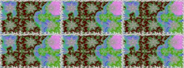 Kahverengi ve bej renklerde altın elementler. Duvar kâğıdı barok, İspanyol kumaşı. Şık bir grafik desen. Kusursuz raster arka plan. Çiçek deseni.