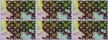 Parlak renkli fantezi çiçekleri, yapraklar gri ve nötr renklerde tomurcuklar gri ve nötr. Çiçeksiz desenli, suluboya elle çizilmiş elementler..